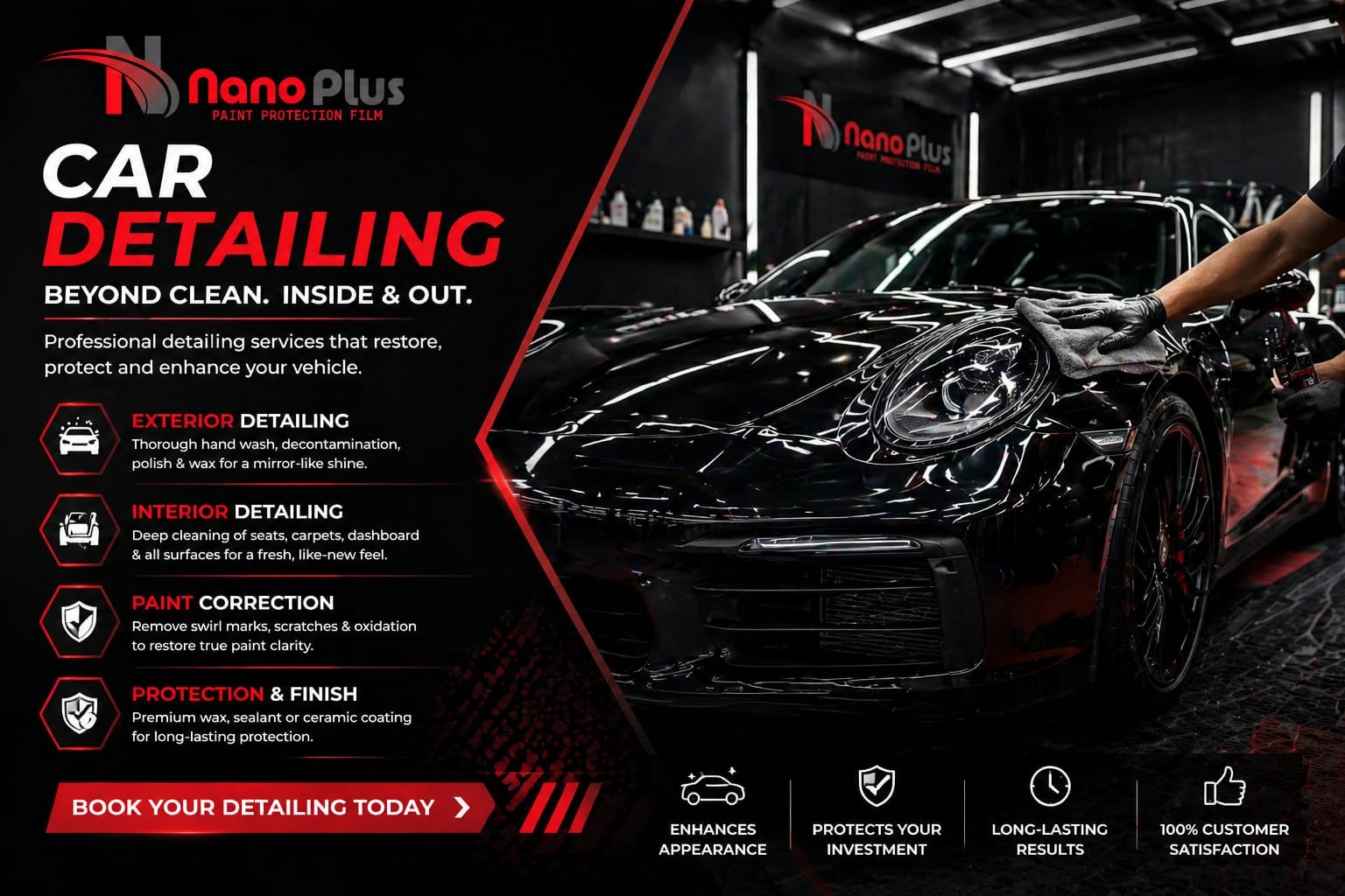 NanoPlus Car Detailing Banner